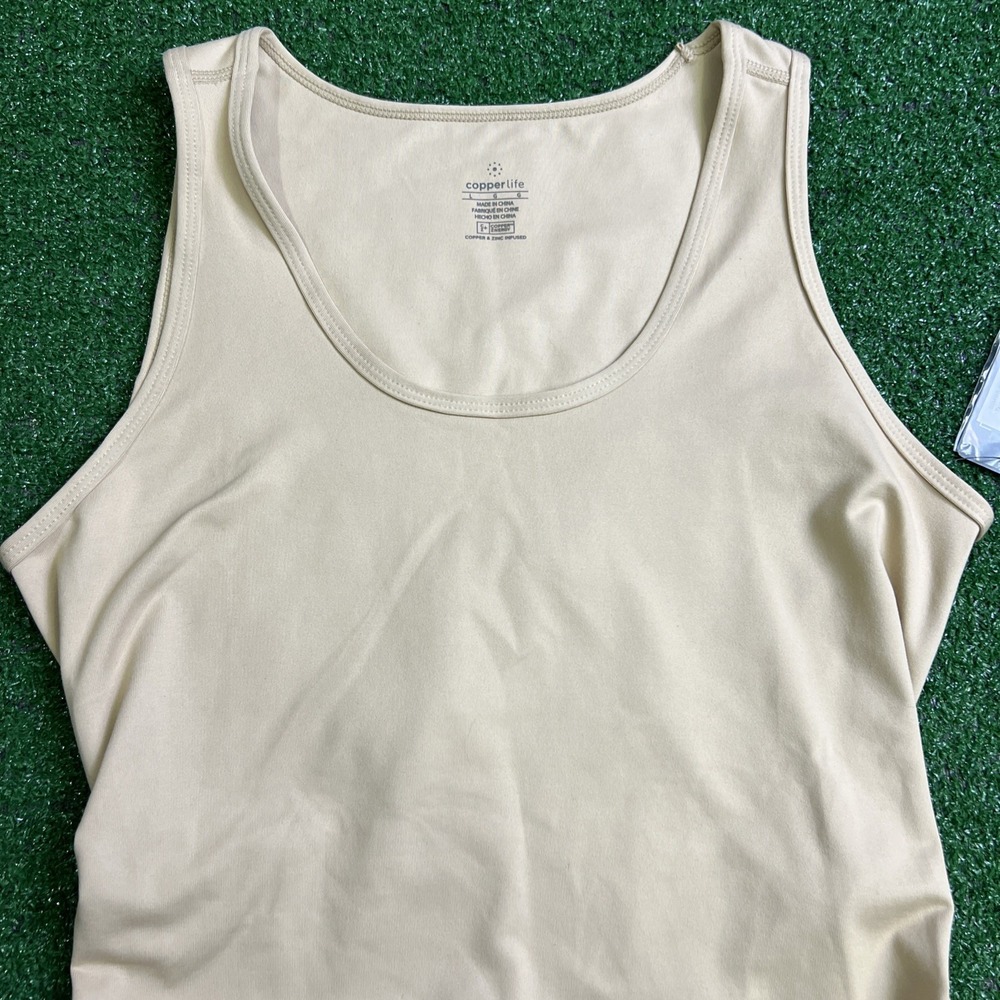 Copper Life by Tommie Copper Women's Size Large LB Support Tank Color Nude NWT - Picture 2 of 9